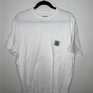 Carhartt WIP Men's White Short Sleeve Tee with Pocket